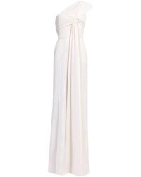 Elie Saab - Cady One-Shoulder Draped Jumpsuit - Lyst