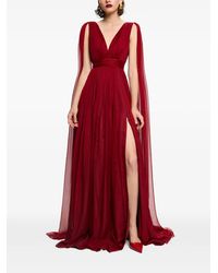 Framboise - Yamina Maxikleid mit V-Ausschnitt - Lyst