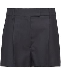 Prada - Tailored Mini Shorts - Lyst