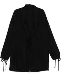 Yohji Yamamoto - Veste Rayée À Lien De Resserrage Aux Poignets - Lyst