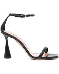 Aquazzura - 95Mm Hot Sandal Flared-Heel Ankle-Strap Sandals - Lyst