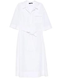 Fabiana Filippi - Robe-Chemise Sahariana À Taille Ceinturée - Lyst