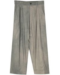 Ziggy Chen - Striped Loose Fit Trousers - Lyst