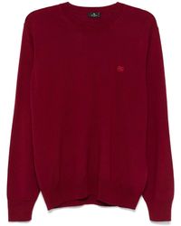 Etro - Wool Jacquard Sweater - Lyst