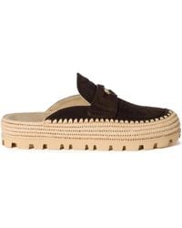 Miu Miu - Mules Aus Wildleder - Lyst