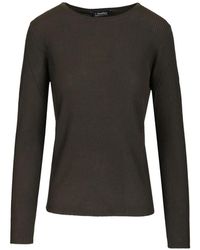 Max Mara - Pull Côtelé À Boutonnière - Lyst