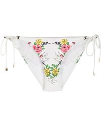 Tory Burch - Floral Print Bikini Bottoms - Lyst
