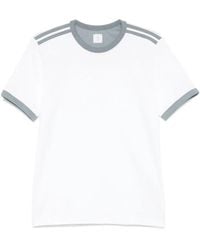 Eleventy - Stripe-Detail T-Shirt - Lyst