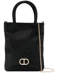 Twinset - Mini Crystal-Embellished Tote Bag - Lyst