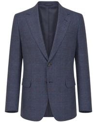 ZEGNA - Check-Pattern Blazer - Lyst