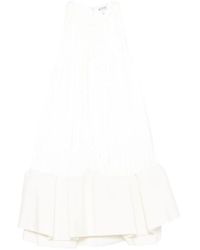 Loewe - Flamenco Pleated Ruffled Mini Dress - Lyst