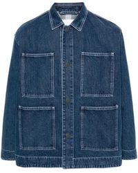 Sunnei - Press-Stud Denim Shirt Jacket - Lyst