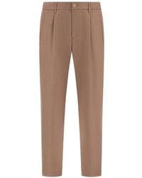 Herno - Pleated Tailored Trousers - Lyst