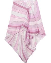 Emilio Pucci - Iride-print Silk Sarong Skirt - Women's - Silk - Lyst