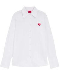 HUGO - Camicia Con Bottoni A Cuore - Lyst