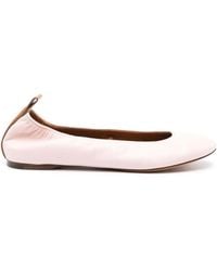 Lanvin - The Leather Ballerina Flat - Lyst
