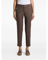 Peserico - Tailored Cropped Trousers - Lyst