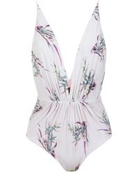 Clube Bossa Printed Clavert swimsuit - Blanc