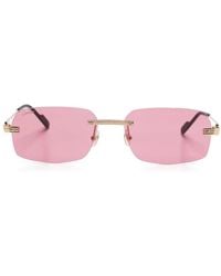 Cartier - Rahmenlose Sonnenbrille - Lyst