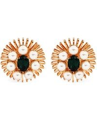 Anton Heunis - Crystal-Embellished Pearl-Detail Earrings - Lyst