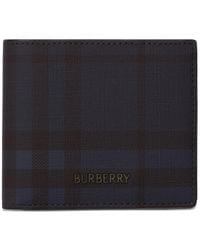 Burberry - City Check Bifold Wallet - Lyst