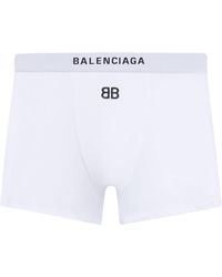 Balenciaga - Slip mit Logo-Stickerei - Lyst