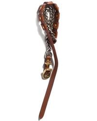 Miu Miu - Metal And Leather Necklace - Lyst