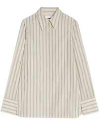 Jil Sander - Gestreept Blouse - Lyst