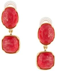 Goossens - Two Cabochon Earrings - Lyst