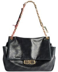 Balenciaga - Medium Darling Chain Monogram-Print Shoulder Bag - Lyst
