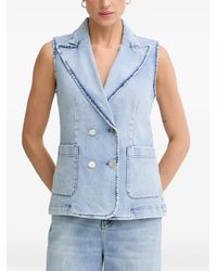MARC AUREL - Veste En Jean À Boutonnière Croisée - Lyst