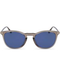 Calvin Klein - Round Frame Sunglasses - Lyst