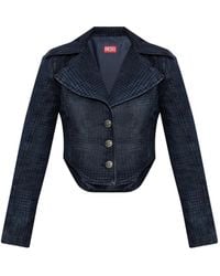 DIESEL - Prince Of Wales Cropped Jack Met Knoop - Lyst