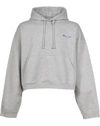 Vetements - Athletic Logo-Embroidered Drawstring Hoodie - Lyst