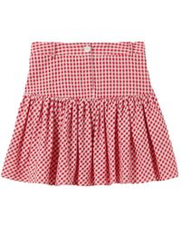Claudie Pierlot - Gingham-Check Mini Skirt - Lyst
