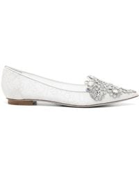 Rene Caovilla - Veneziana Crystal Ballerina Shoes - Lyst