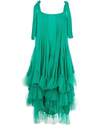 Cynthia Rowley Tule Jurk - Groen