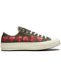 men's comme des garcons play x converse multi heart chuck 70 low