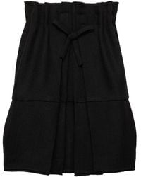 Prada - Robe Plissée À Détail De Nœud - Lyst