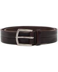 Orciani - Ribbed-Detailing Leather Belt - Lyst