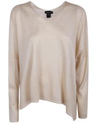 Avant Toi - Metallic-Finish Silk Sweater - Lyst
