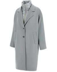 Herno - Wollen Jas Met Puntige Revers - Lyst