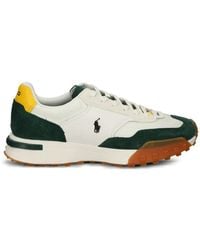 Polo Ralph Lauren - Logo-Embroidered Panelled Sneakers - Lyst