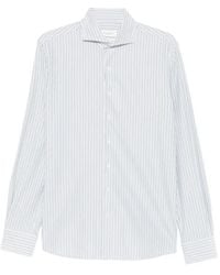 Profuomo - Striped Long-Sleeve Shirt - Lyst