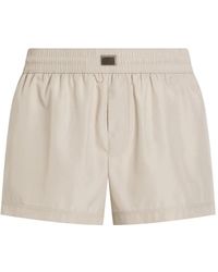 Dolce & Gabbana - Bañador Bóxer Corto Con Placa - Lyst