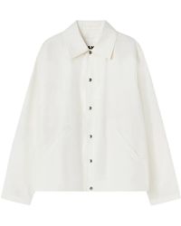 Jil Sander - Logo Cotton Jacket - Lyst