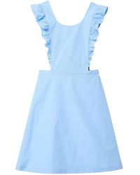 Miu Miu - Cotton Apron Mini Dress - Lyst