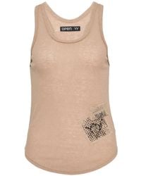 OPEN YY - Yy Patch Tank Top - Lyst