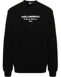 Karl Lagerfeld - Sweatshirt mit gummiertem Logo - Lyst