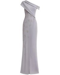 Gemy Maalouf - Folded-Detail Asymmetrical-Neck Gown - Lyst